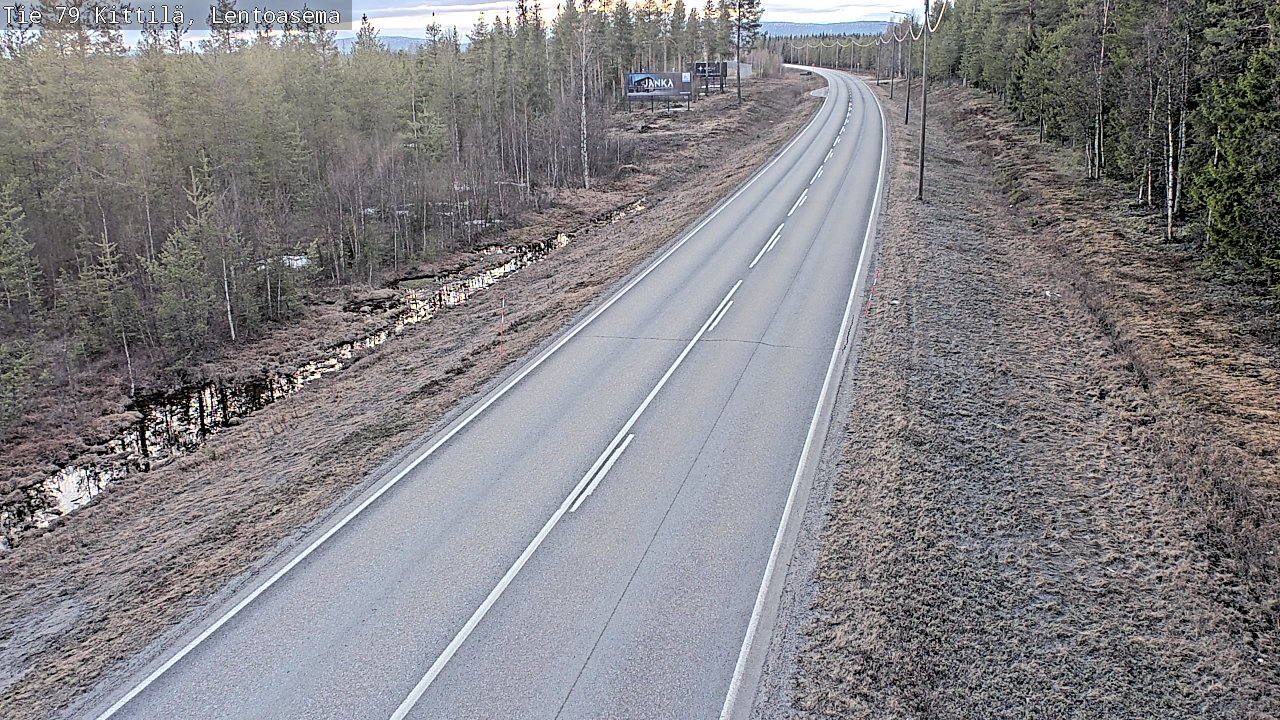 Weather Camera Image Väg 79 Kittilä, Lentoasema, Kittilä, Lappi
