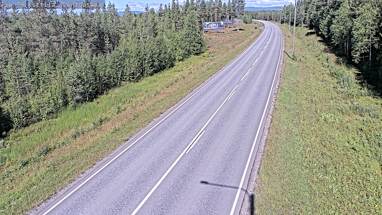 Weather Camera Image Road 79 Kittilä, Lentoasema, Kittilä, Lappi