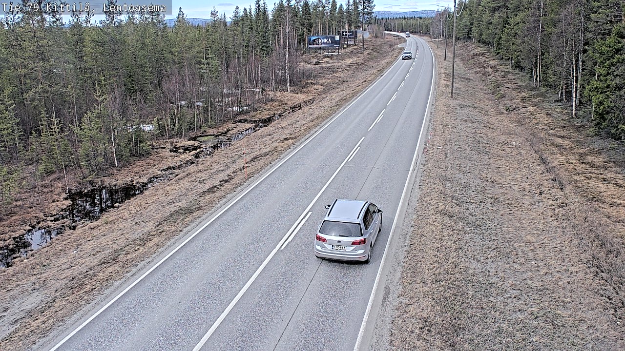 Weather Camera Image Väg 79 Kittilä, Lentoasema, Kittilä, Lappi