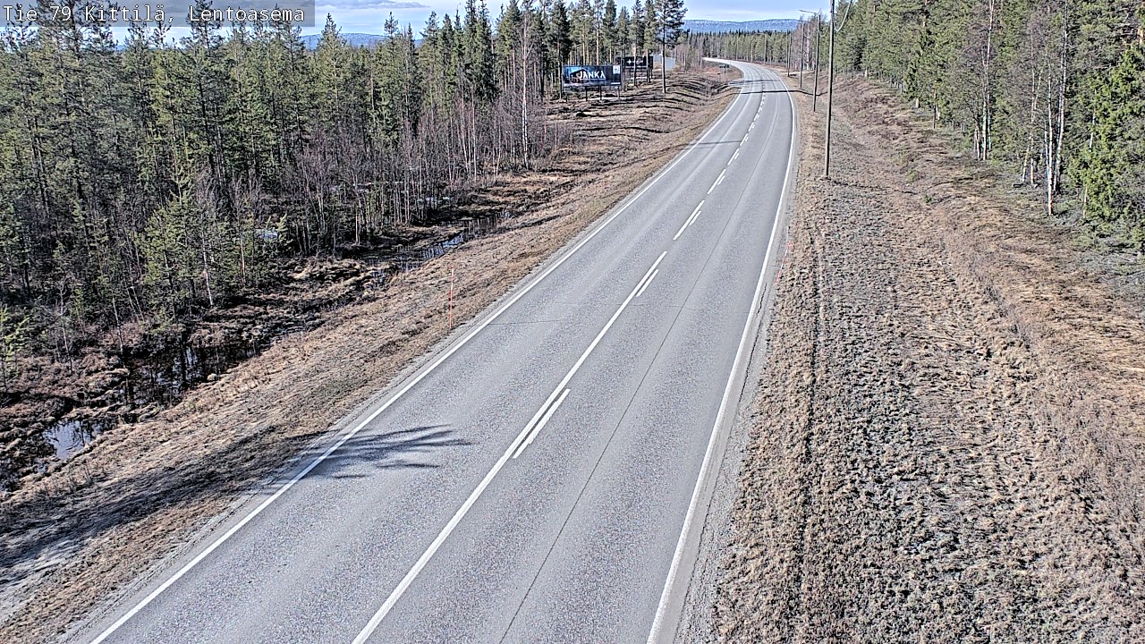 Weather Camera Image Väg 79 Kittilä, Lentoasema, Kittilä, Lappi