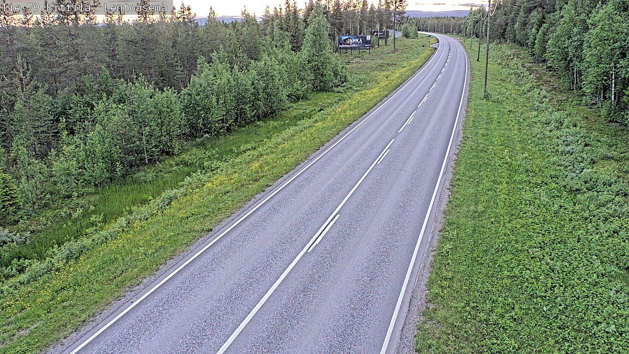 Kelikamerat Kuva Tie 79 Kittilä, Lentoasema, Kittilä, Lappi