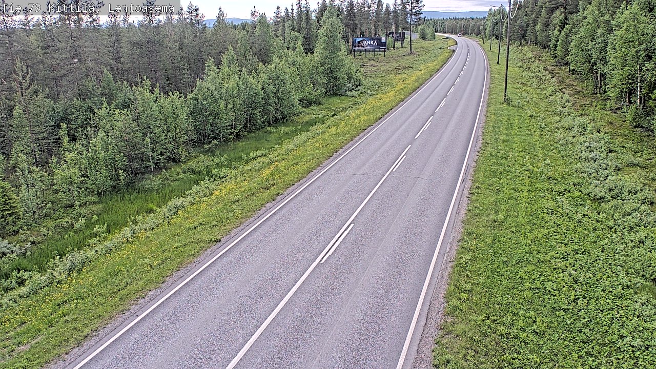Kelikamerat Kuva Tie 79 Kittilä, Lentoasema, Kittilä, Lappi