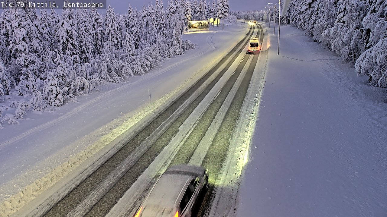 Kelikamerat Kuva Tie 79 Kittilä, Lentoasema, Kittilä, Lappi