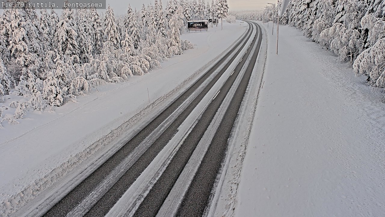 Weather Camera Image Road 79 Kittilä, Lentoasema, Kittilä, Lappi