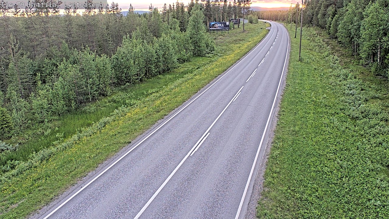 Kelikamerat Kuva Tie 79 Kittilä, Lentoasema, Kittilä, Lappi