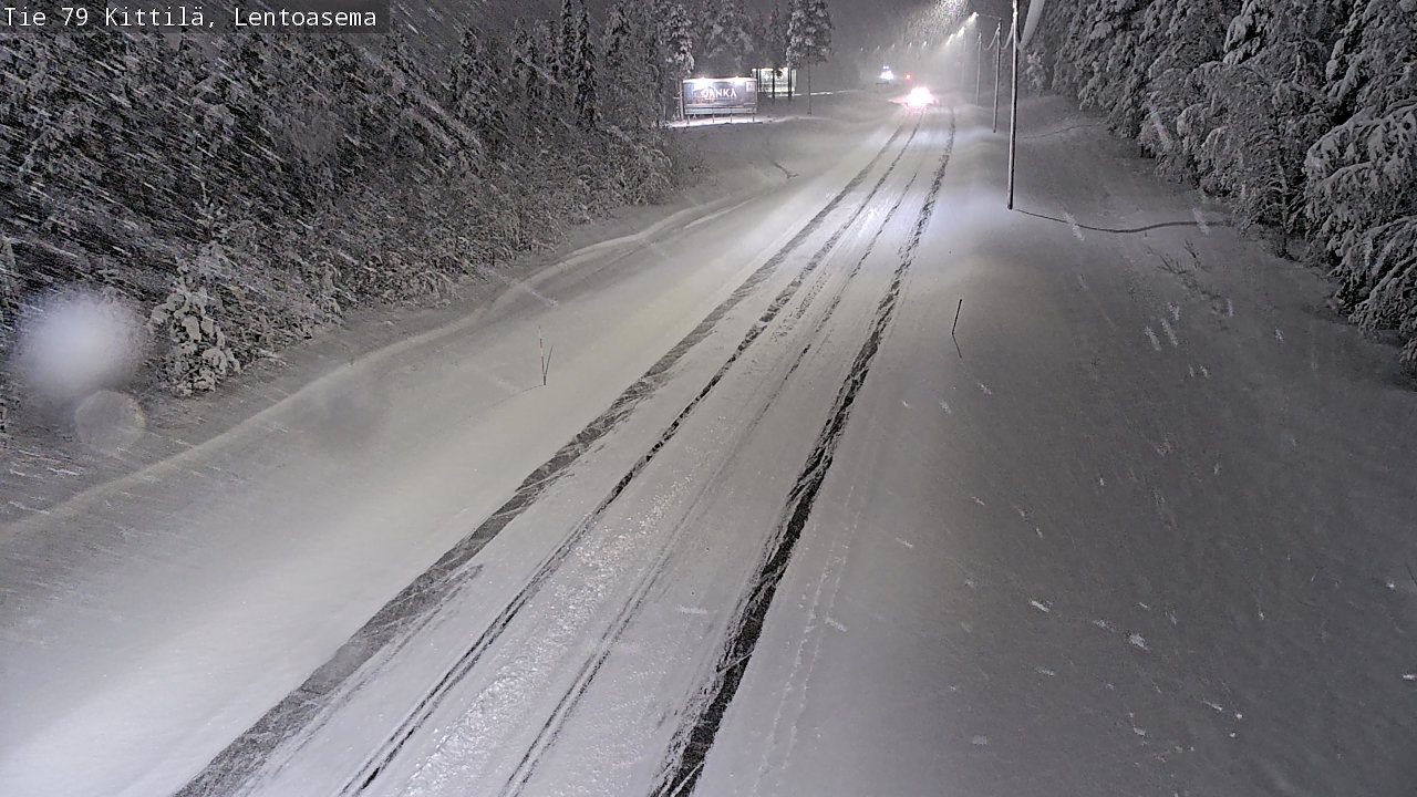 Weather Camera Image Road 79 Kittilä, Lentoasema, Kittilä, Lappi