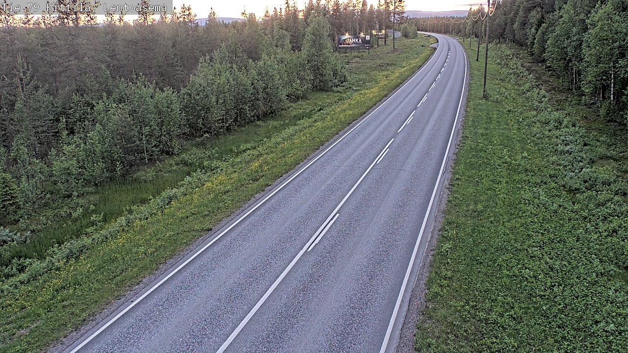 Kelikamerat Kuva Tie 79 Kittilä, Lentoasema, Kittilä, Lappi