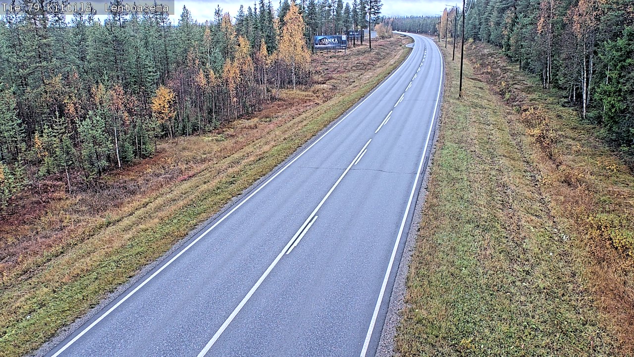 Weather Camera Image Väg 79 Kittilä, Lentoasema, Kittilä, Lappi