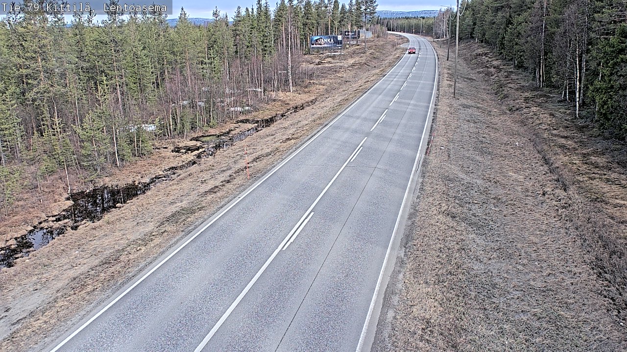 Weather Camera Image Väg 79 Kittilä, Lentoasema, Kittilä, Lappi