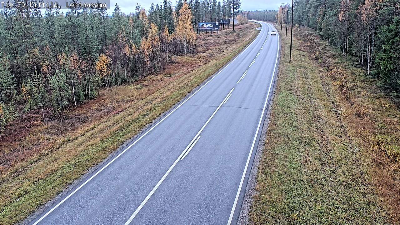 Weather Camera Image Väg 79 Kittilä, Lentoasema, Kittilä, Lappi