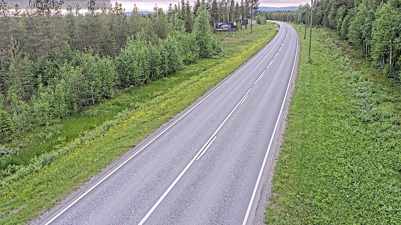 Kelikamerat Kuva Tie 79 Kittilä, Lentoasema, Kittilä, Lappi