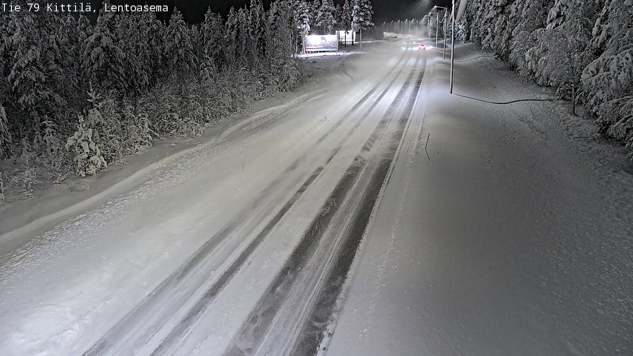 Weather Camera Image Road 79 Kittilä, Lentoasema, Kittilä, Lappi