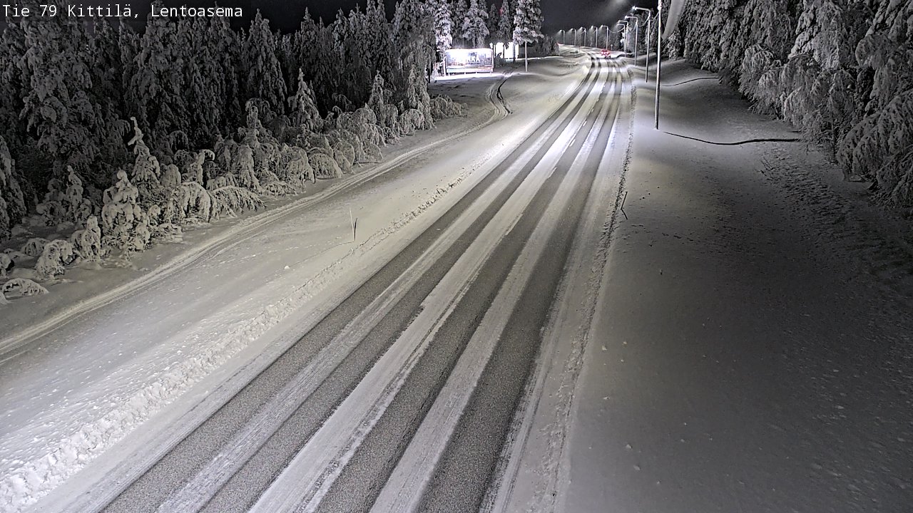 Kelikamerat Kuva Tie 79 Kittilä, Lentoasema, Kittilä, Lappi