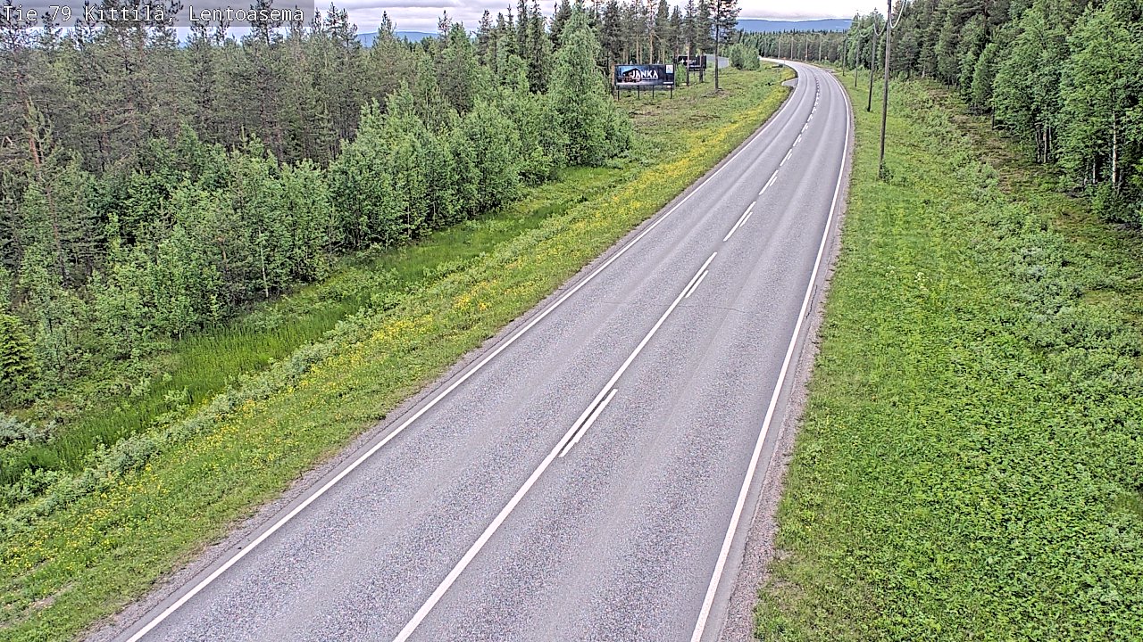 Kelikamerat Kuva Tie 79 Kittilä, Lentoasema, Kittilä, Lappi