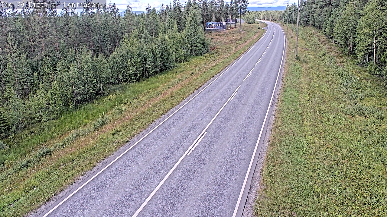 Weather Camera Image Road 79 Kittilä, Lentoasema, Kittilä, Lappi