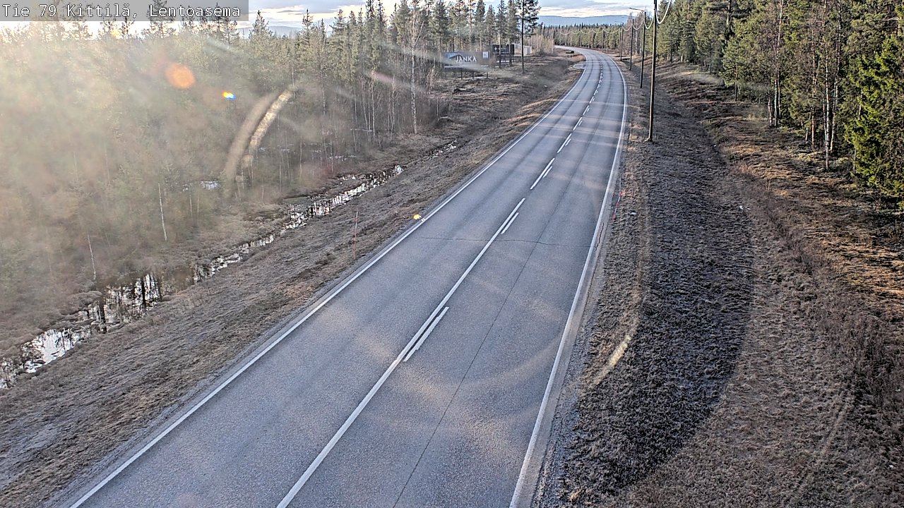 Weather Camera Image Väg 79 Kittilä, Lentoasema, Kittilä, Lappi