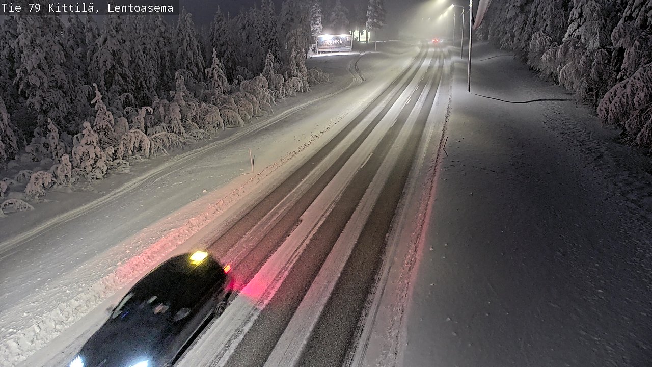 Kelikamerat Kuva Tie 79 Kittilä, Lentoasema, Kittilä, Lappi