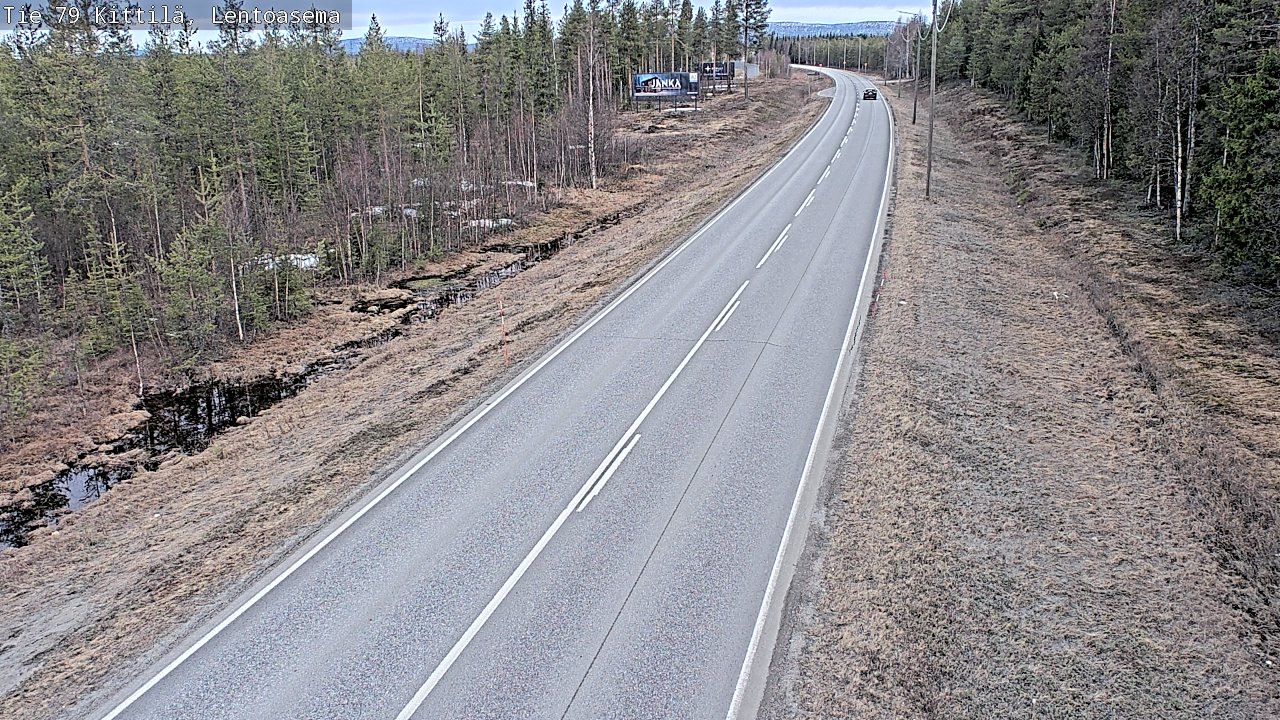 Weather Camera Image Väg 79 Kittilä, Lentoasema, Kittilä, Lappi