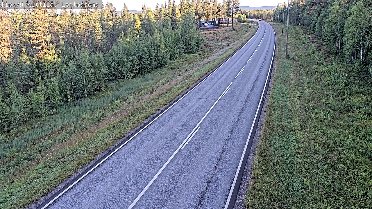 Weather Camera Image Road 79 Kittilä, Lentoasema, Kittilä, Lappi