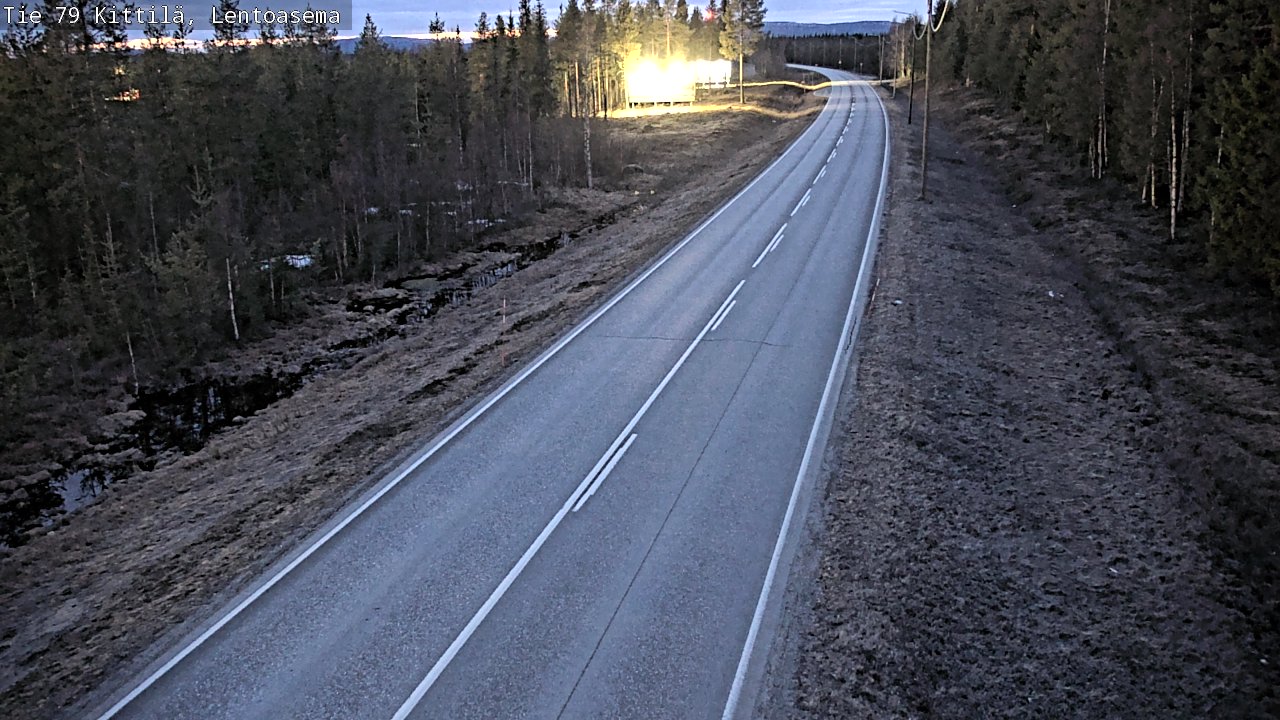 Weather Camera Image Road 79 Kittilä, Lentoasema, Kittilä, Lappi