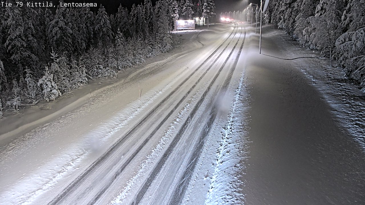 Weather Camera Image Road 79 Kittilä, Lentoasema, Kittilä, Lappi