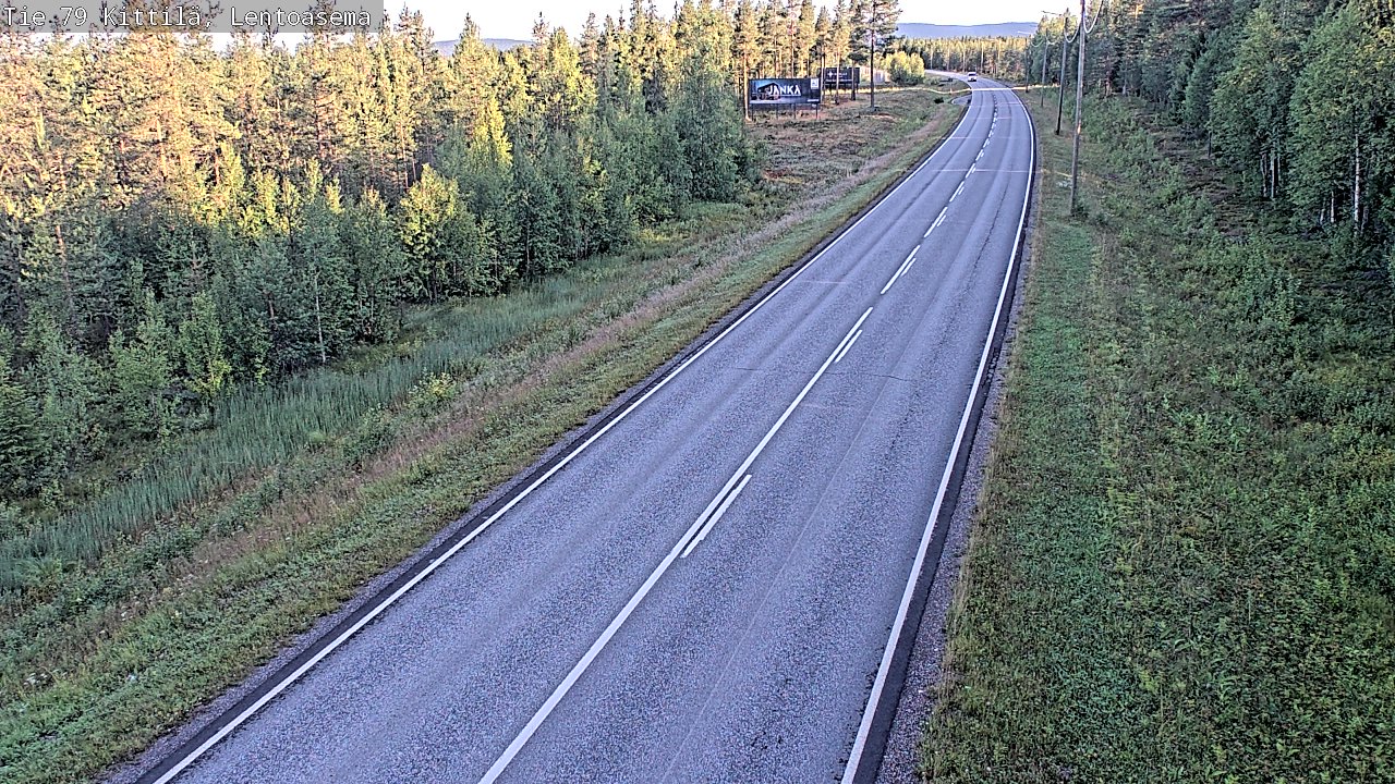Weather Camera Image Road 79 Kittilä, Lentoasema, Kittilä, Lappi