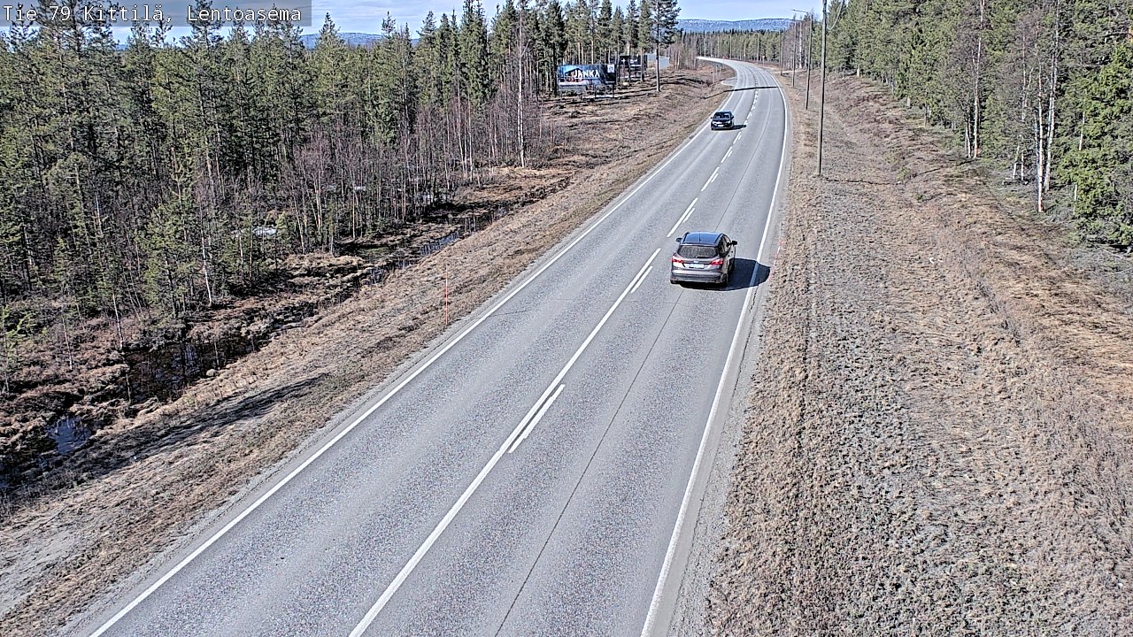 Weather Camera Image Väg 79 Kittilä, Lentoasema, Kittilä, Lappi
