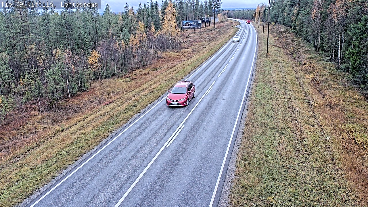 Weather Camera Image Road 79 Kittilä, Lentoasema, Kittilä, Lappi