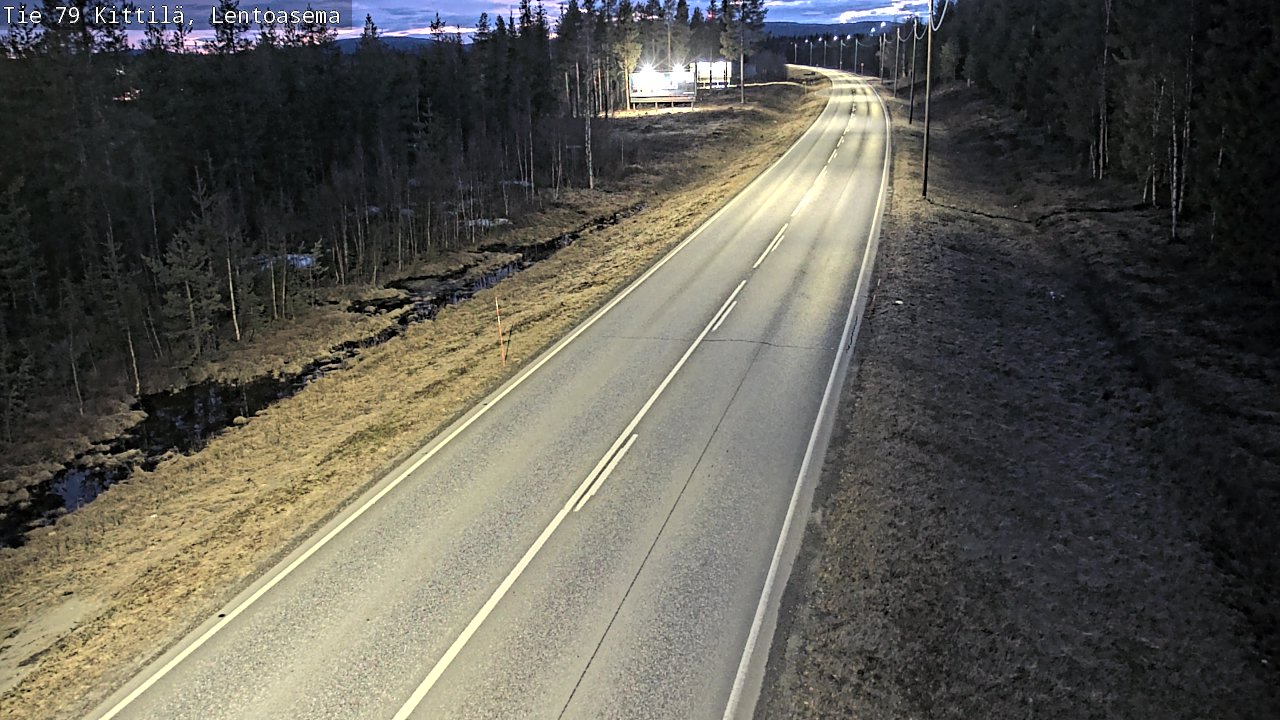 Weather Camera Image Väg 79 Kittilä, Lentoasema, Kittilä, Lappi