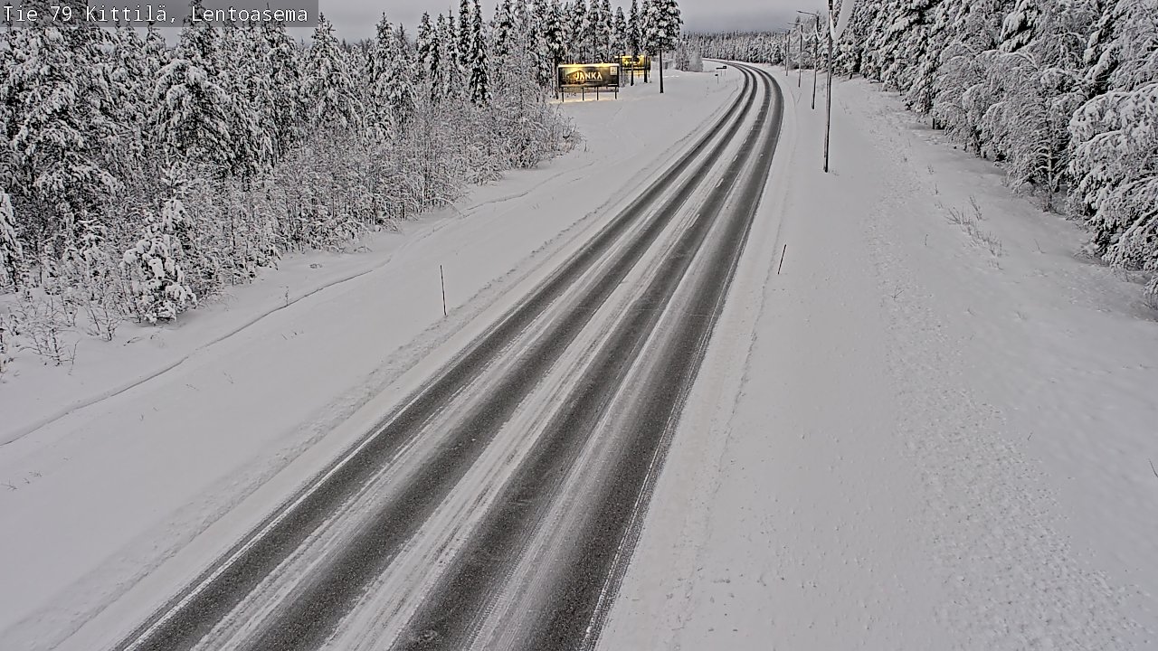 Weather Camera Image Road 79 Kittilä, Lentoasema, Kittilä, Lappi