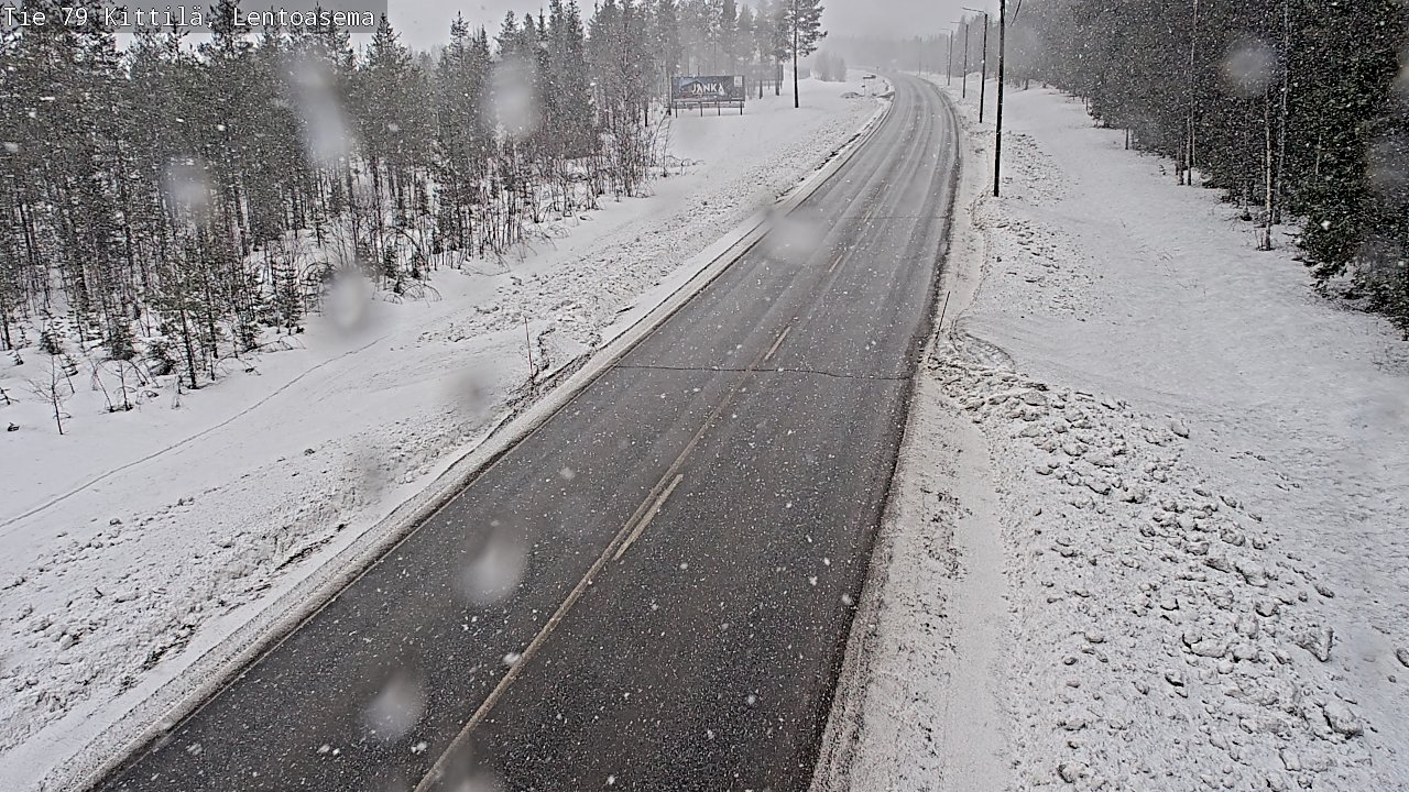 Weather Camera Image Road 79 Kittilä, Lentoasema, Kittilä, Lappi