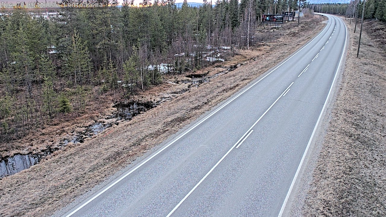 Kelikamerat Kuva Tie 79 Kittilä, Lentoasema, Kittilä, Lappi
