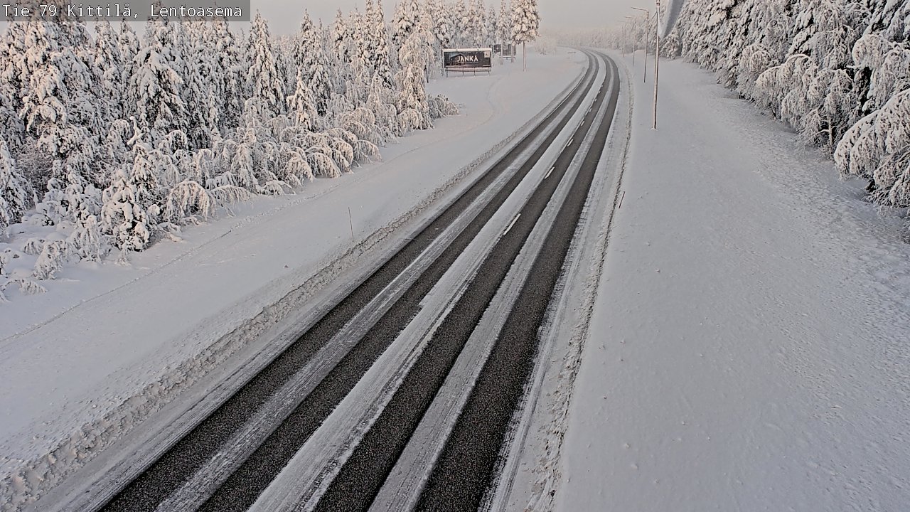 Weather Camera Image Road 79 Kittilä, Lentoasema, Kittilä, Lappi
