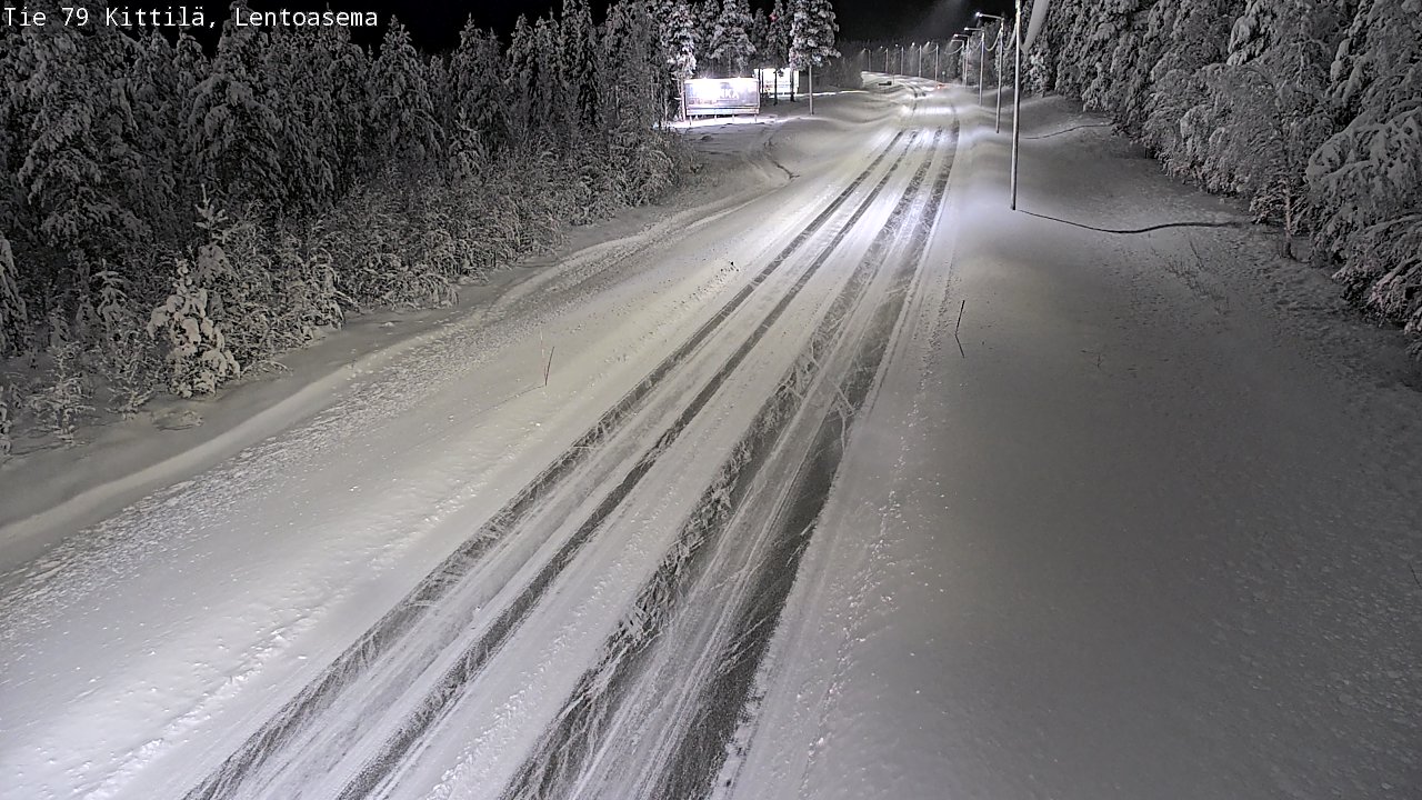 Weather Camera Image Road 79 Kittilä, Lentoasema, Kittilä, Lappi
