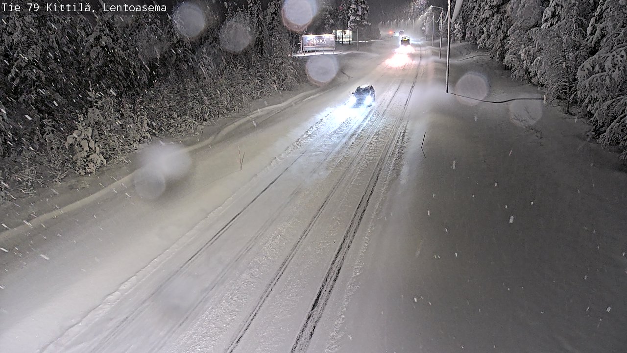 Weather Camera Image Road 79 Kittilä, Lentoasema, Kittilä, Lappi