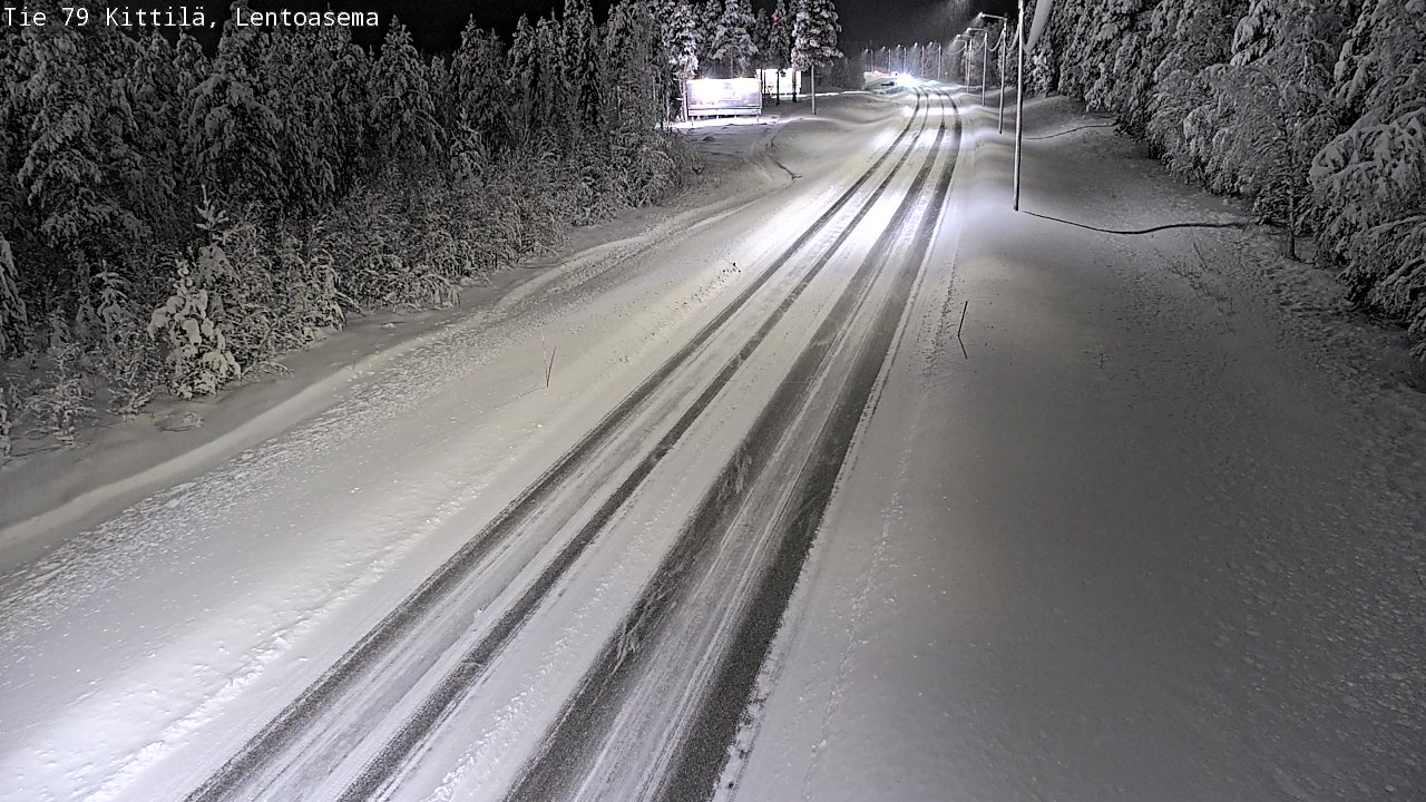 Weather Camera Image Road 79 Kittilä, Lentoasema, Kittilä, Lappi