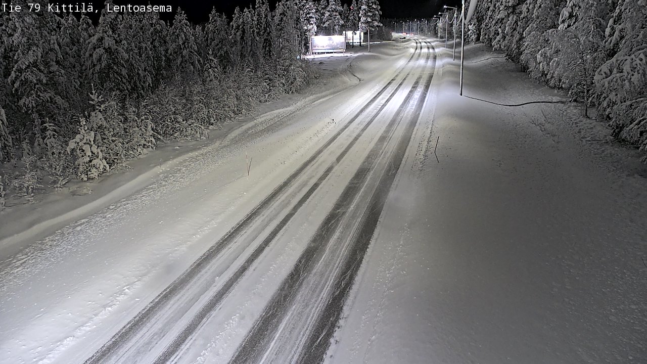 Weather Camera Image Road 79 Kittilä, Lentoasema, Kittilä, Lappi
