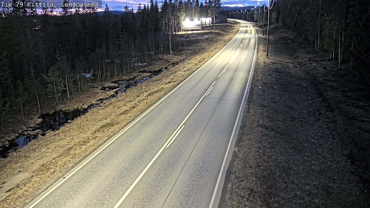 Weather Camera Image Väg 79 Kittilä, Lentoasema, Kittilä, Lappi