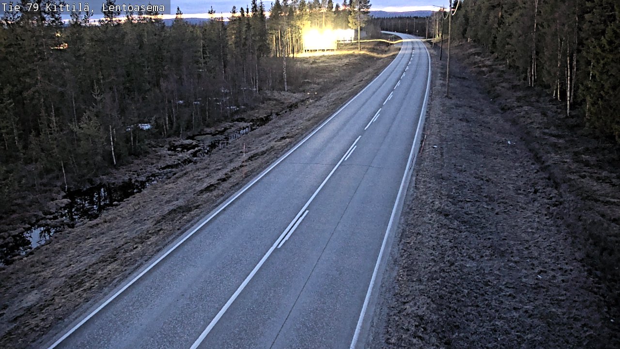 Weather Camera Image Road 79 Kittilä, Lentoasema, Kittilä, Lappi