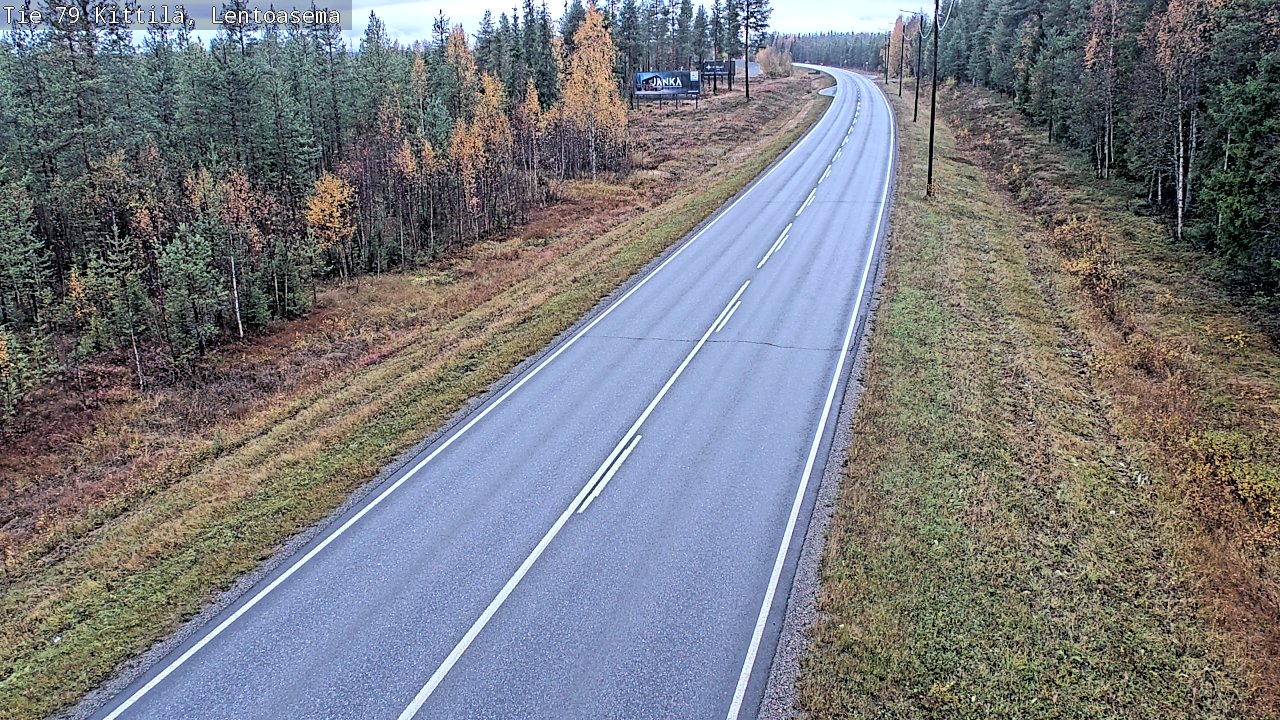 Weather Camera Image Road 79 Kittilä, Lentoasema, Kittilä, Lappi