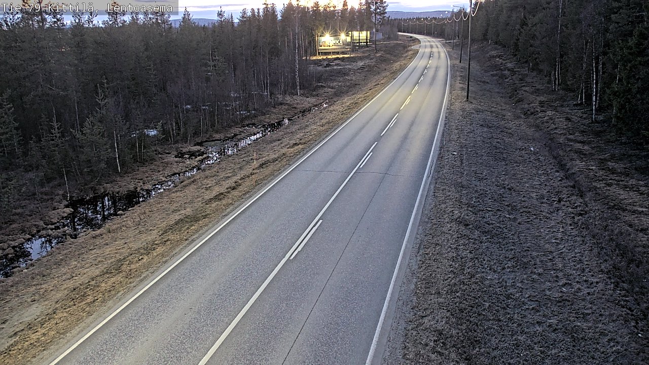 Weather Camera Image Road 79 Kittilä, Lentoasema, Kittilä, Lappi