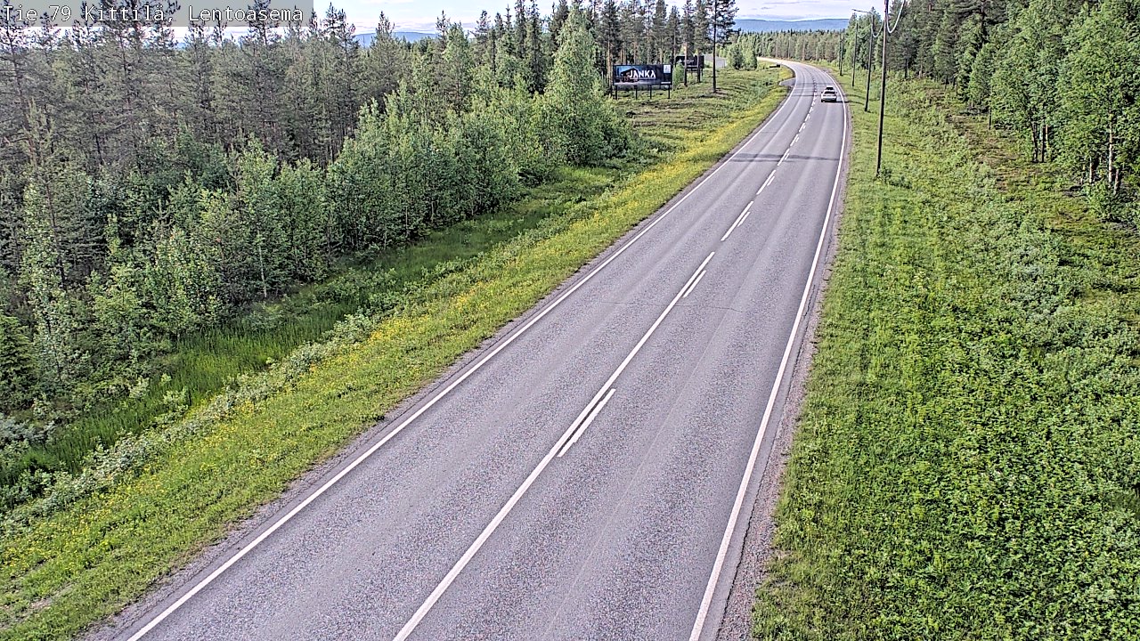 Kelikamerat Kuva Tie 79 Kittilä, Lentoasema, Kittilä, Lappi