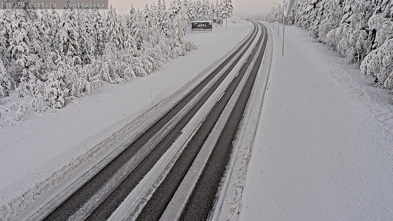 Weather Camera Image Road 79 Kittilä, Lentoasema, Kittilä, Lappi