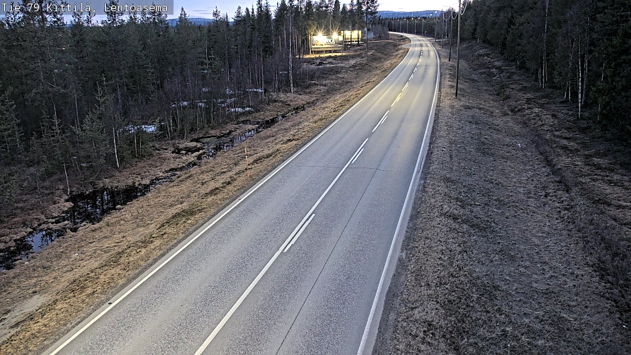 Weather Camera Image Väg 79 Kittilä, Lentoasema, Kittilä, Lappi