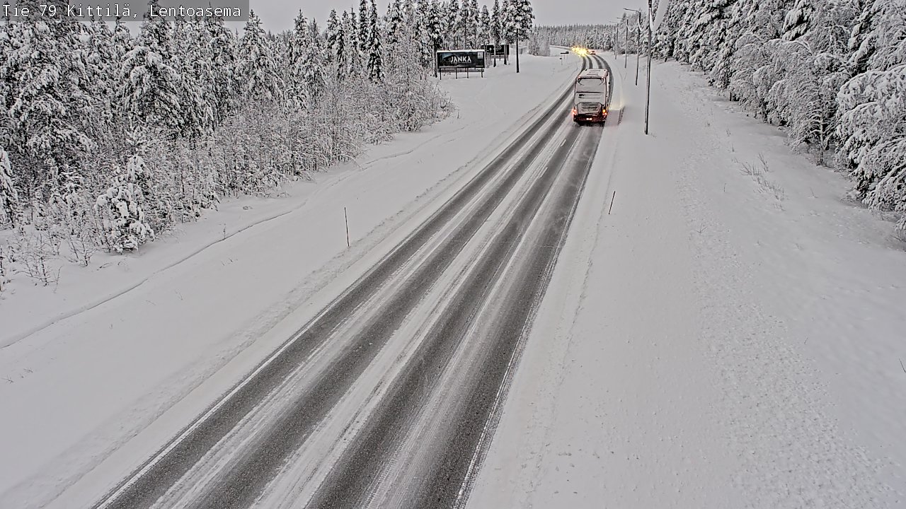 Weather Camera Image Road 79 Kittilä, Lentoasema, Kittilä, Lappi