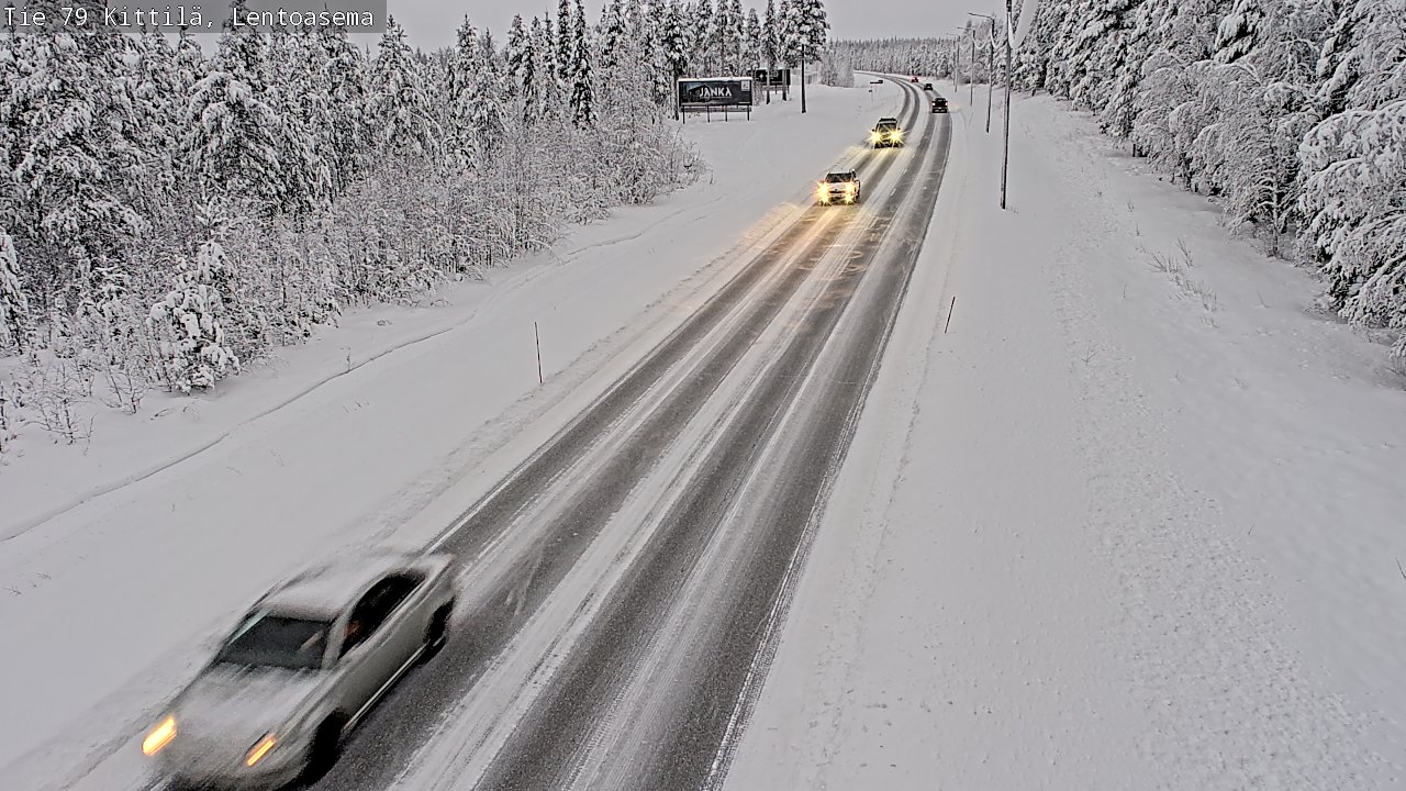 Weather Camera Image Road 79 Kittilä, Lentoasema, Kittilä, Lappi