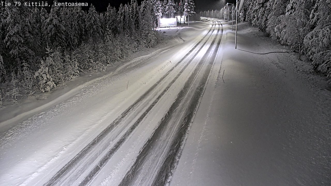 Weather Camera Image Road 79 Kittilä, Lentoasema, Kittilä, Lappi