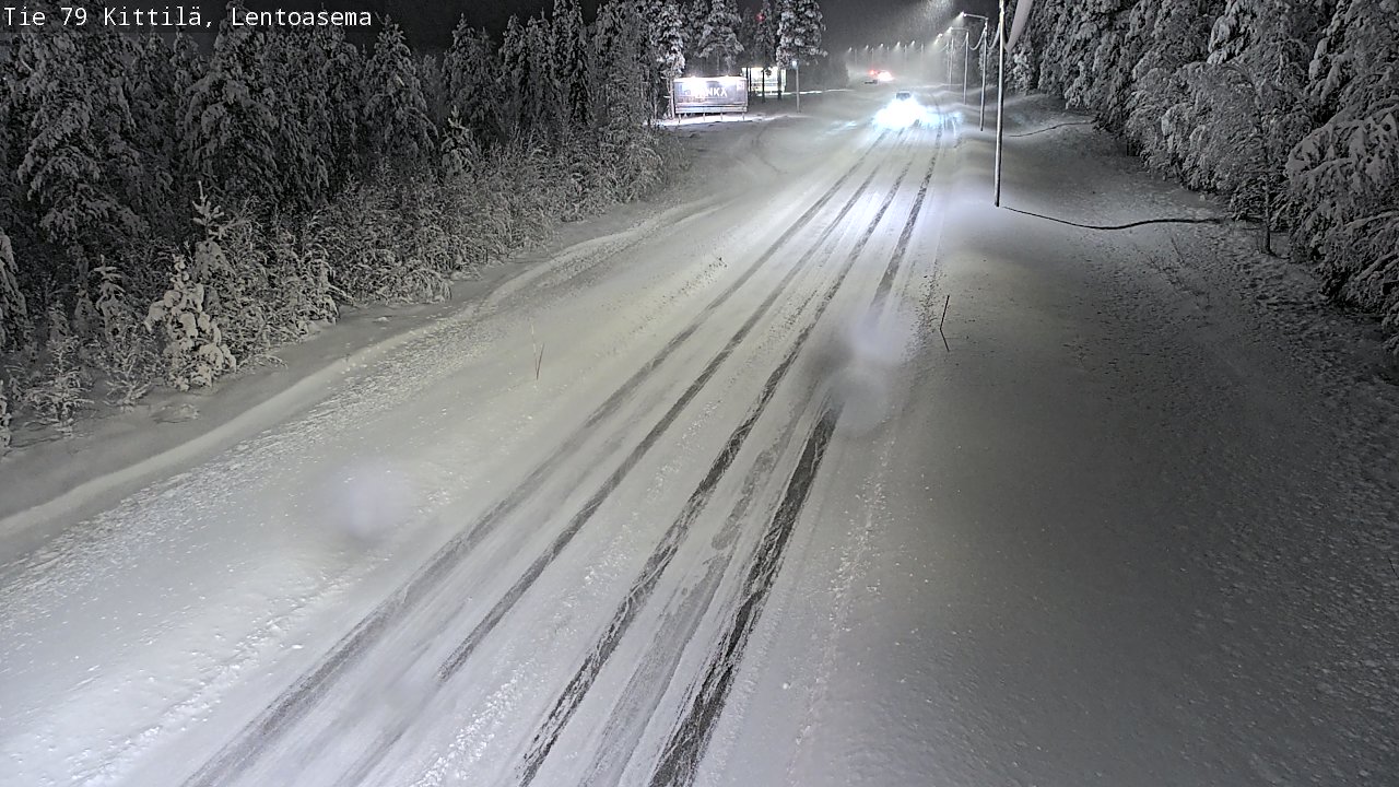 Weather Camera Image Road 79 Kittilä, Lentoasema, Kittilä, Lappi