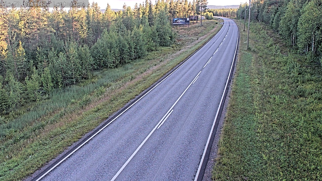 Weather Camera Image Road 79 Kittilä, Lentoasema, Kittilä, Lappi