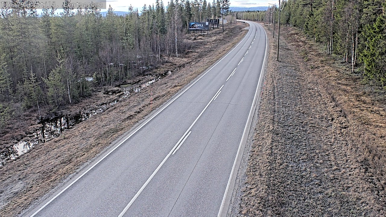 Weather Camera Image Väg 79 Kittilä, Lentoasema, Kittilä, Lappi